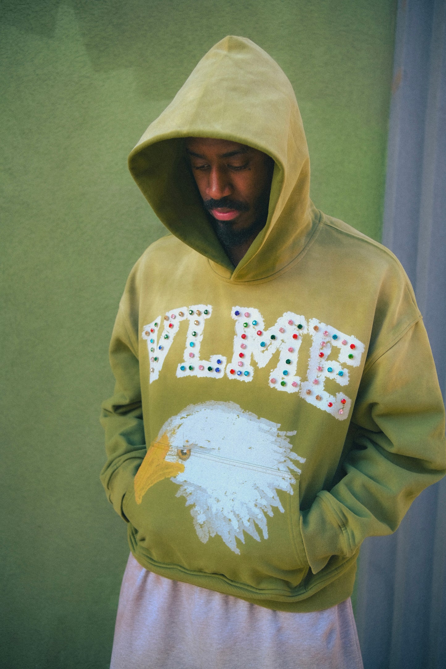 MASCOT LOGO HOODIE - MOSS GREEN