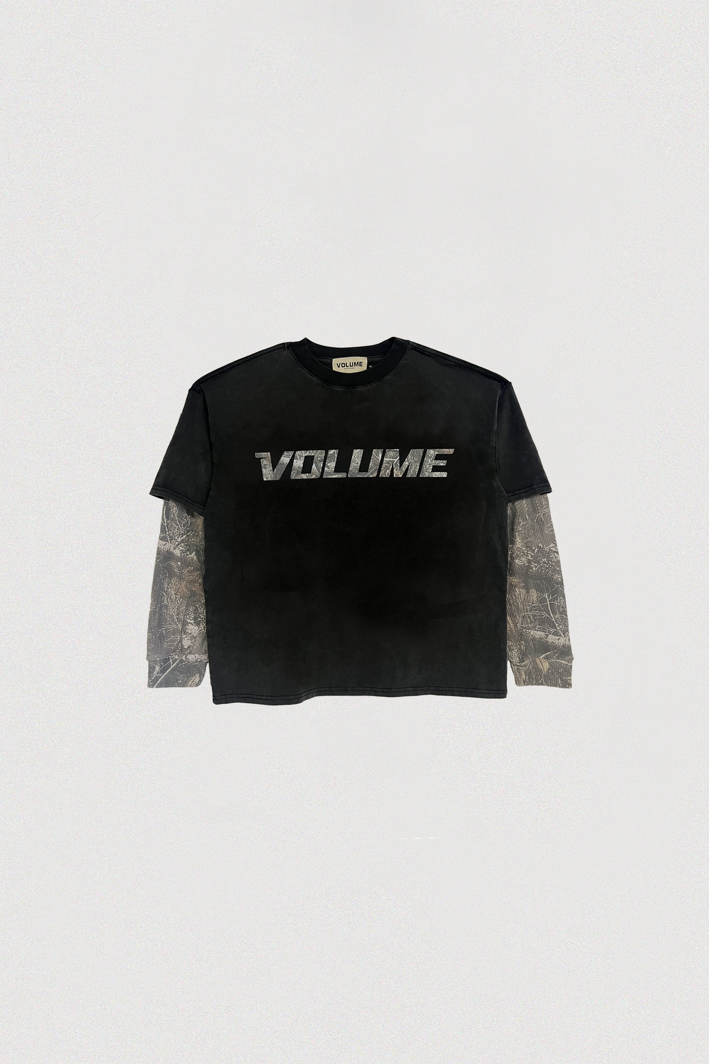 CAMO LS DOUBLE LAYER - WASHED BLACK
