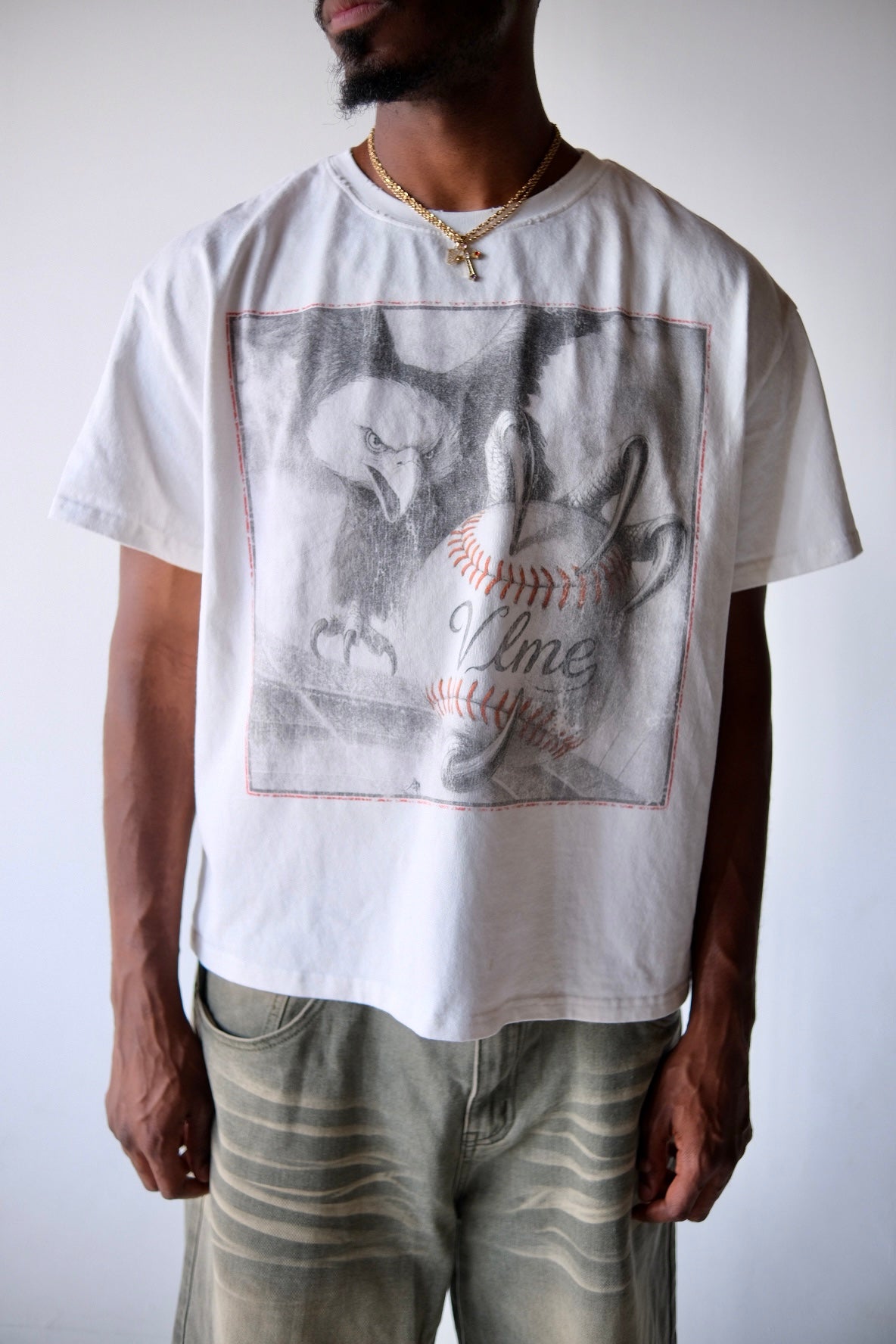 FLY BALL TEE - WHITE