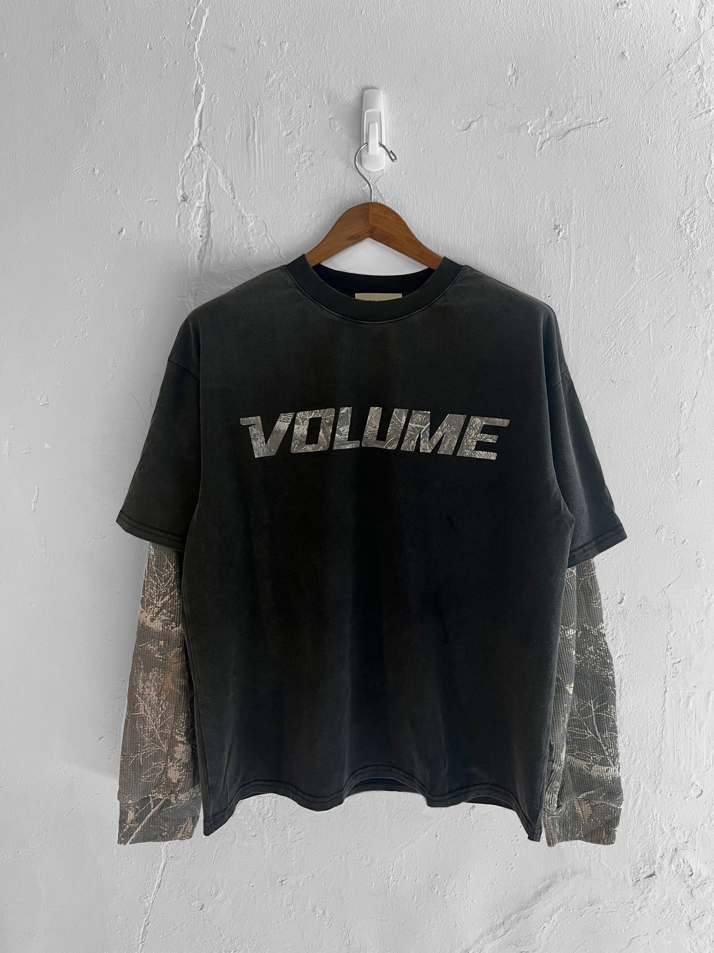CAMO LS DOUBLE LAYER - WASHED BLACK