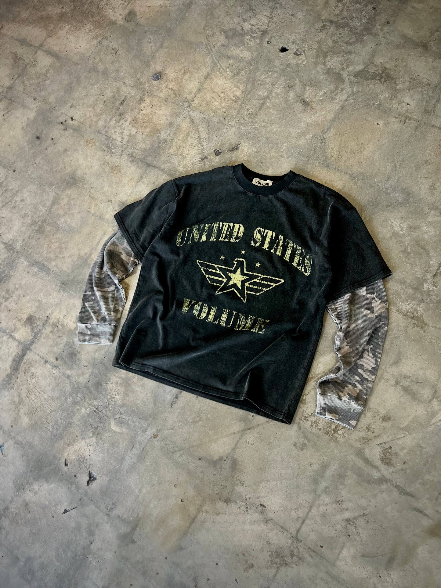 CAMO LS DOUBLE LAYER - ARMY FATIGUE