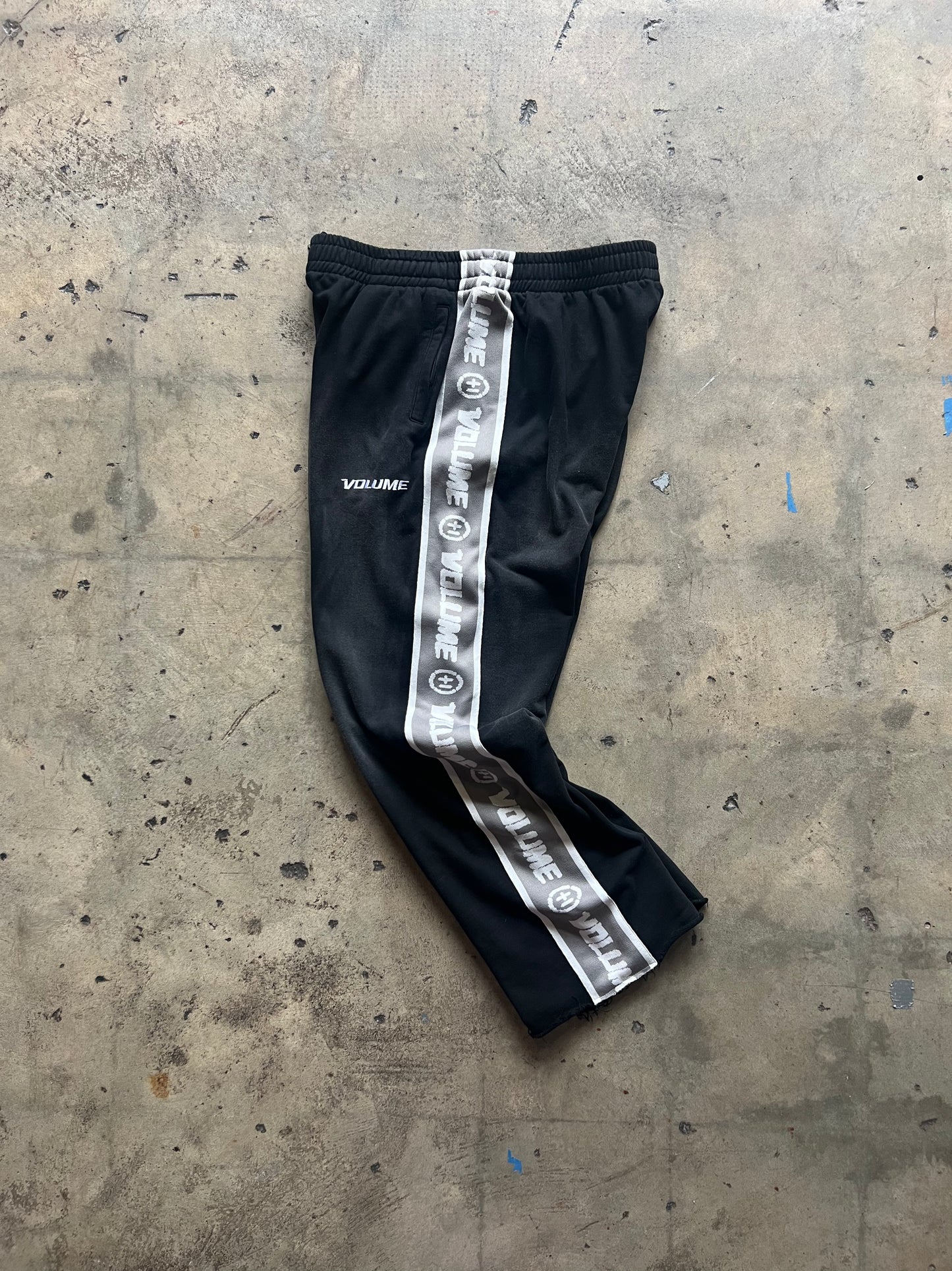 VINTAGE WASHED SWEATPANTS - BLACK