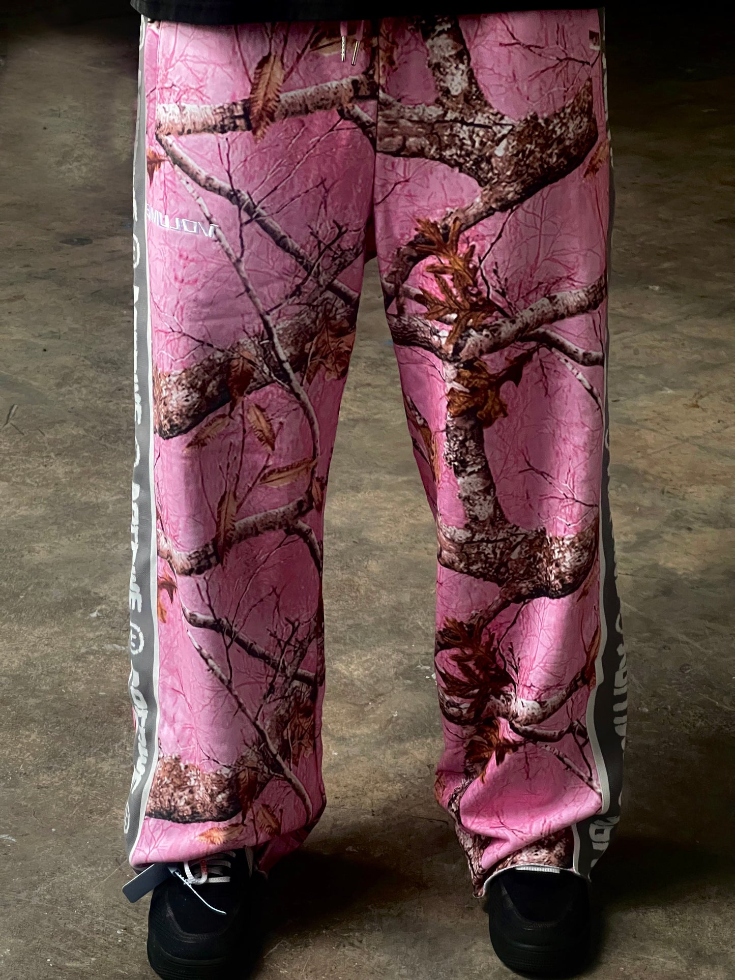 VINTAGE WASHED SWEATPANTS - PINK CAMO