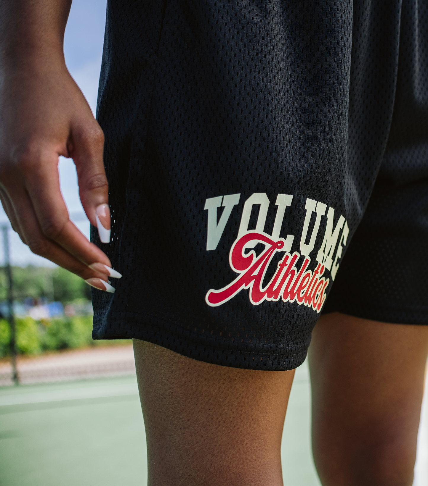 VARSITY MESH SHORTS - BLACK