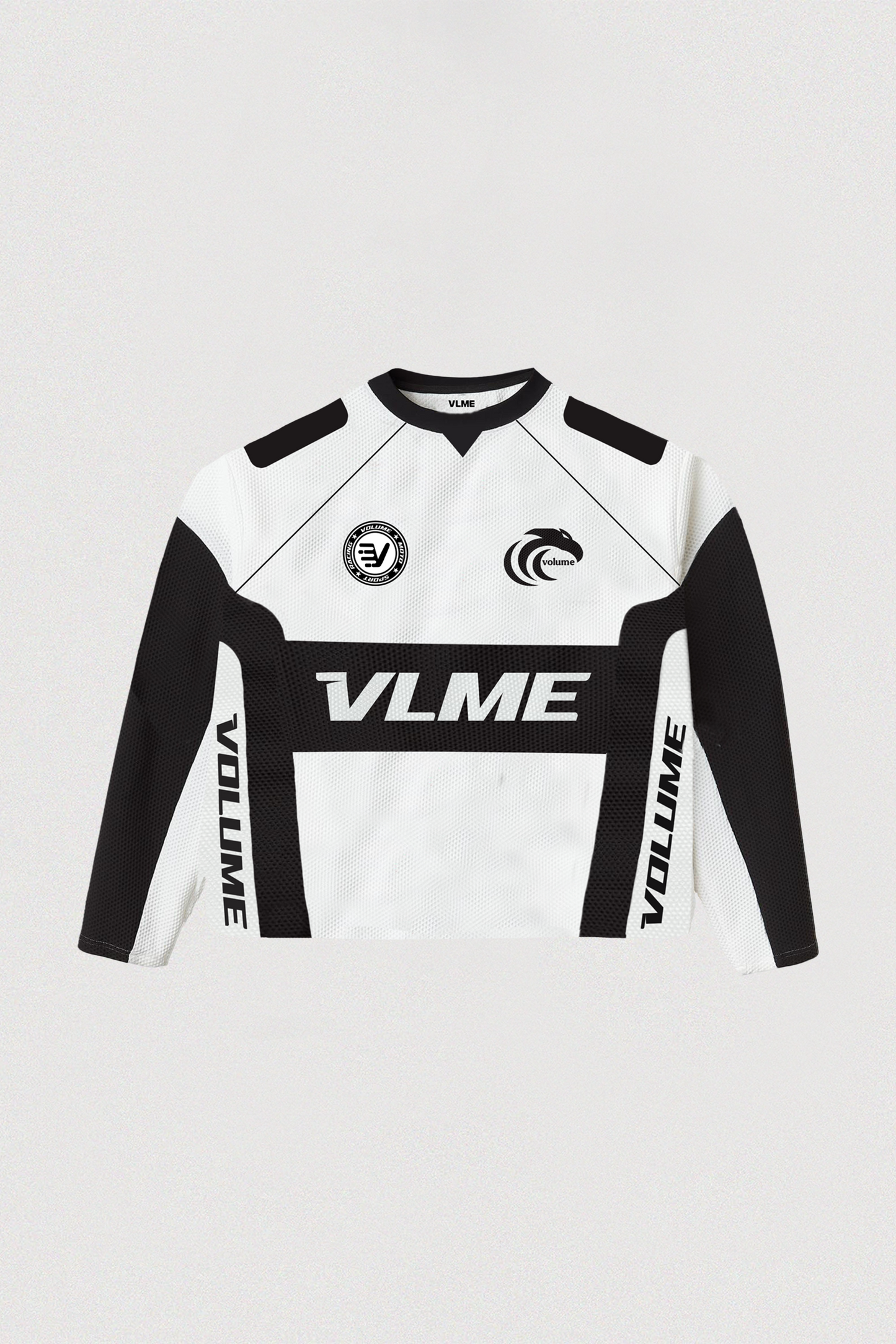 VLME MOTO LS JERSEY - BLACK/WHITE