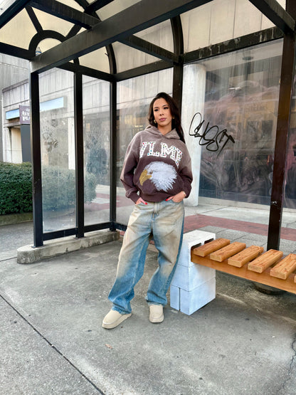 MASCOT HOODIE DARK MOCHA