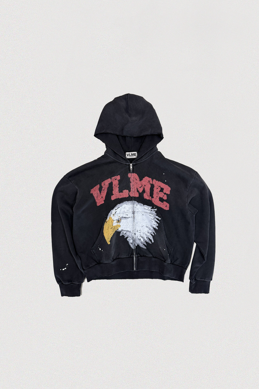 MASCOT ZIP HOODIE BLACK