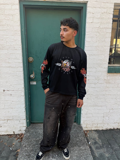 VOLUME RYDERS LS TEE BLACK