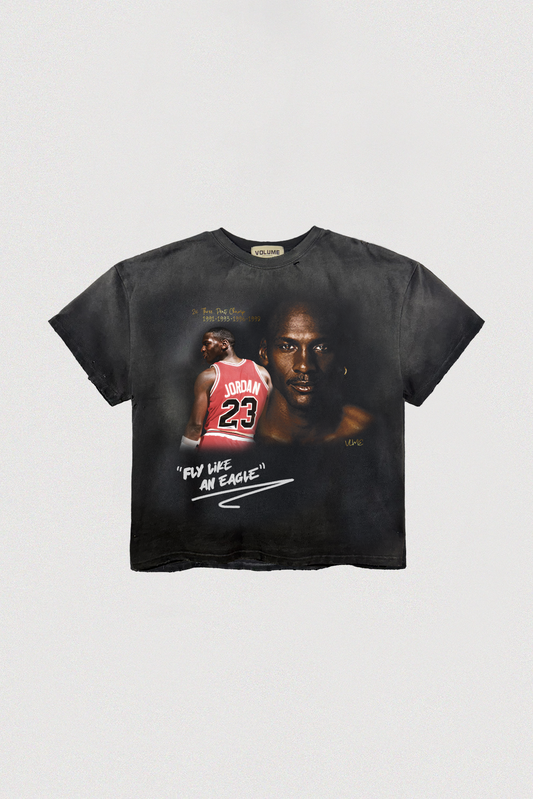 FLY LIKE AN EAGLE TEE - BLACK