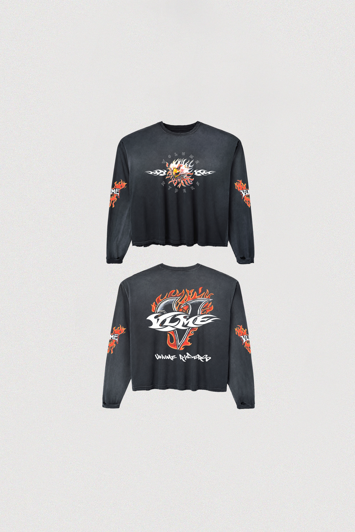 VOLUME RYDERS LS TEE BLACK