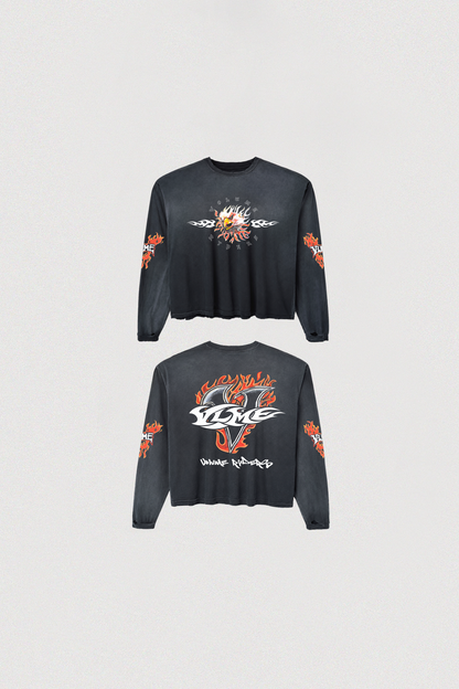 VOLUME RYDERS LS TEE BLACK