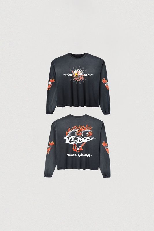 VOLUME RYDERS LS TEE BLACK