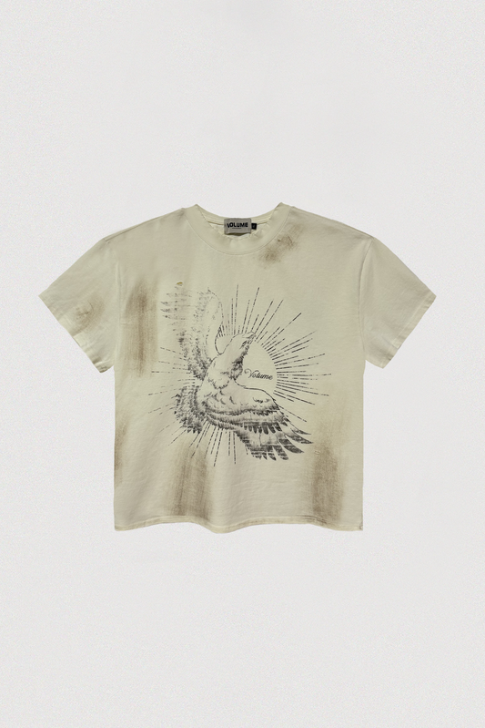 EAGLE RAY TEE - CREME (MUD WASH)