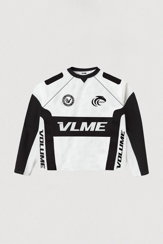 VLME MOTO LS JERSEY - BLACK/WHITE