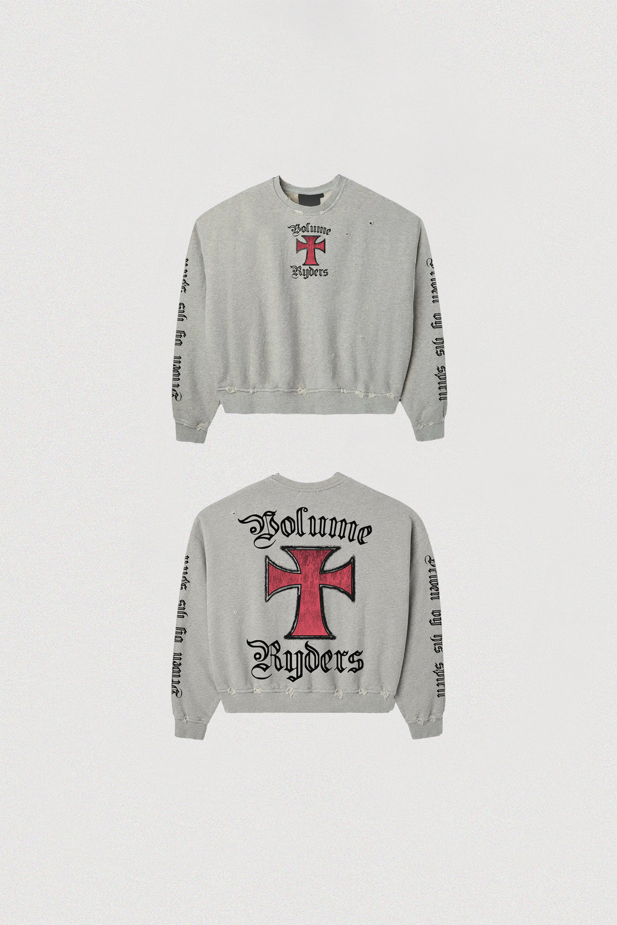 VOLUME RYDERS CREWNECK GREY