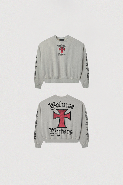 VOLUME RYDERS CREWNECK GREY