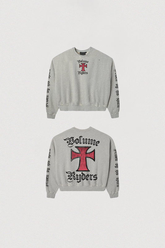 VOLUME RYDERS CREWNECK GREY